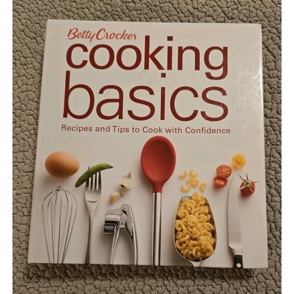 Betty Crocker Cooking Basics Cookbook Recipes Tips Hardcover Spiral Bound Book